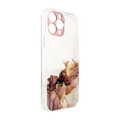 Marble Case Cover for Samsung Galaxy A12 5G Gel Cover Marble Brown — Hurtel