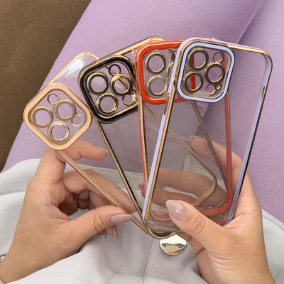 Fashion Case Cover for Xiaomi Redmi Note 11 Pro Gold Frame Gel Cover White — Hurtel