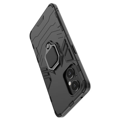 Ring Armor tough hybrid case cover + magnetic holder for OnePlus Nord N20 5G black — Hurtel