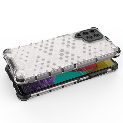 Honeycomb case armored cover with a gel frame for Samsung Galaxy M53 5G black — Hurtel