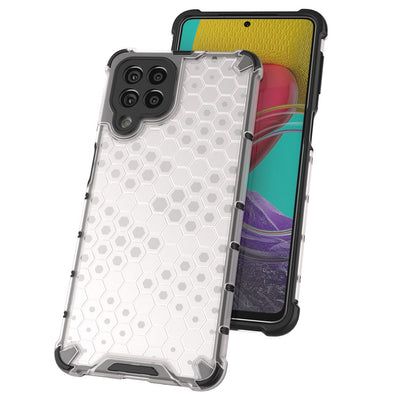 Honeycomb case armored cover with a gel frame for Samsung Galaxy M53 5G black — Hurtel