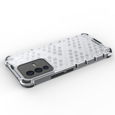 Honeycomb case armored cover with a gel frame Vivo V23 5G black — Hurtel