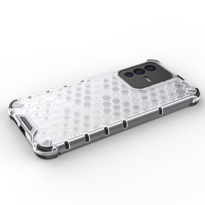 Honeycomb case armored cover with a gel frame for Vivo V23 5G transparent — Hurtel