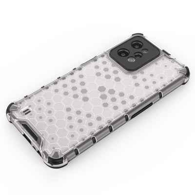 Honeycomb case armored cover with a gel frame Realme C31 transparent — Hurtel
