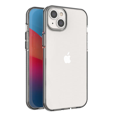 Spring Case case for iPhone 14 Plus silicone case with a frame black — Hurtel