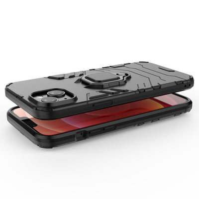 Ring Armor case for iPhone 14 Pro Max armored cover magnetic holder ring black — Hurtel