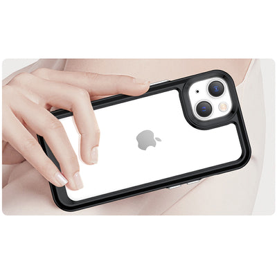 Outer Space Case iPhone 14 Plus hard cover with a gel frame black — Hurtel