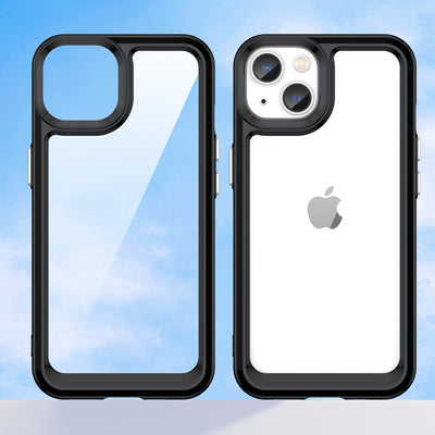 Outer Space Case iPhone 14 Plus hard cover with a gel frame black — Hurtel