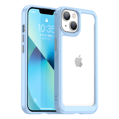 Outer Space Case iPhone 14 Plus hard cover with gel frame blue — Hurtel