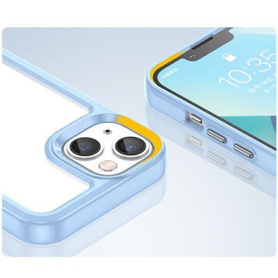 Outer Space Case iPhone 14 Plus hard cover with gel frame blue — Hurtel