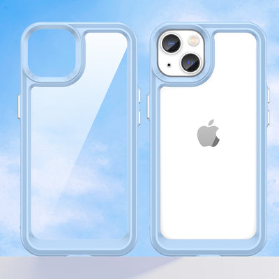 Outer Space Case iPhone 14 Plus hard cover with gel frame blue — Hurtel
