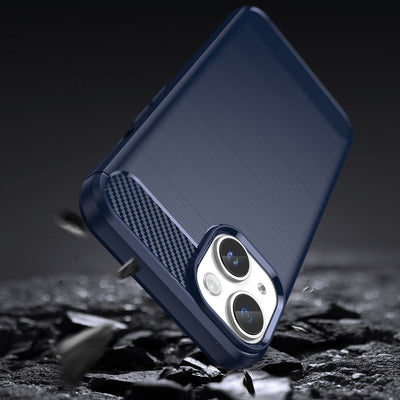 Carbon Case iPhone 14 case flexible gel back cover blue — Hurtel