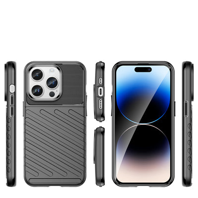 Thunder Case iPhone 14 Pro armored case black — Hurtel