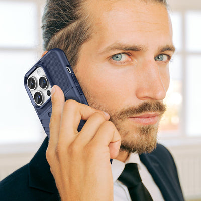 Thunder Case iPhone 14 Pro blue armored case — Hurtel