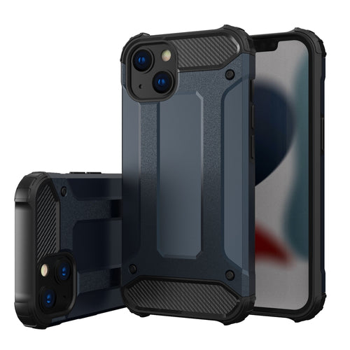 Hybrid Armor case for iPhone 14 Plus armored hybrid cover blue — Hurtel