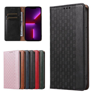 Magnet Strap Case for iPhone 14 Pro Flip Wallet Mini Lanyard Stand Black — Hurtel