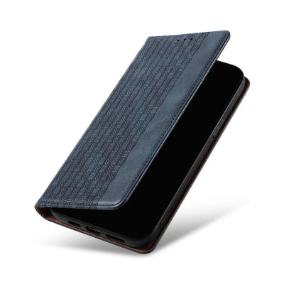 Magnet Strap Case iPhone 14 Pro Flip Wallet Mini Lanyard Stand Blue — Hurtel