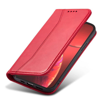 Magnet Fancy Case case for iPhone 14 Plus flip cover wallet stand red — Hurtel