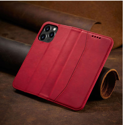 Magnet Fancy Case case for iPhone 14 Plus flip cover wallet stand red — Hurtel