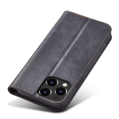Magnet Fancy Case case for iPhone 14 Pro flip cover wallet stand black — Hurtel