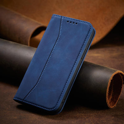 Magnet Fancy Case case for iPhone 14 Pro flip cover wallet stand blue — Hurtel