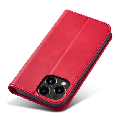 Magnet Fancy Case case for iPhone 14 Pro flip cover wallet stand red — Hurtel