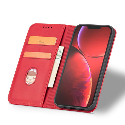 Magnet Fancy Case case for iPhone 14 Pro flip cover wallet stand red — Hurtel