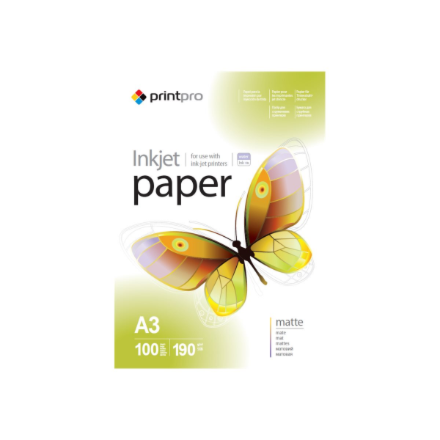 ColorWay PrintPro Photo Paper, 100 sheets | Matte | 190 g/m² | A3