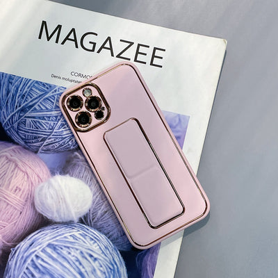 New Kickstand Case case for iPhone 12 Pro with stand pink — Hurtel