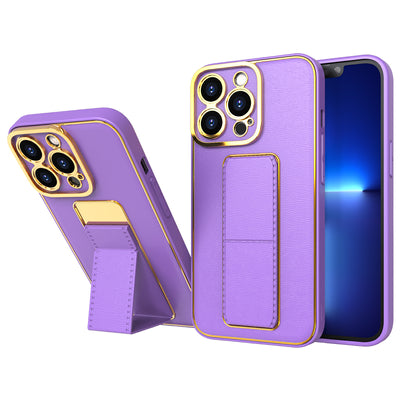 New Kickstand Case case for iPhone 12 Pro with stand purple — Hurtel