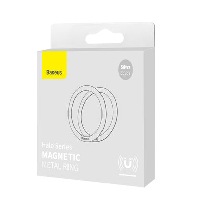 Baseus Halo Series magnetic ring (2 pcs/package) silver (PCCH000012)
