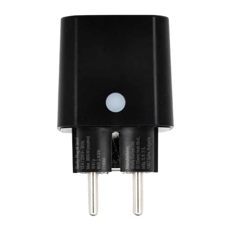 Shelly Plug M Gen3 Smart Outlet (Black) - Image 4