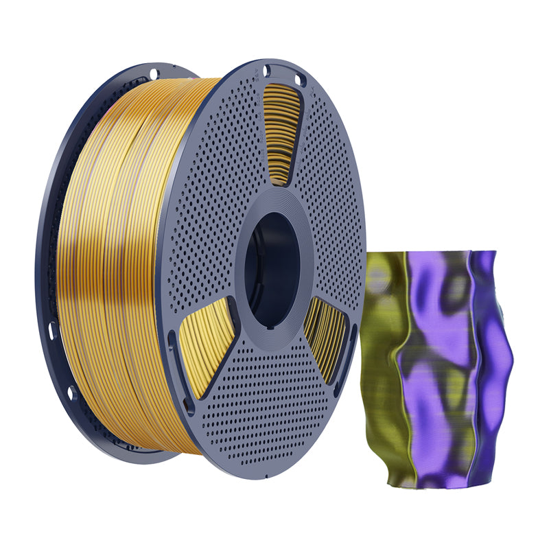 Sunlu PLA+ Silk Tri-Color Filament (Black, Gold, and Purple) - Image 2