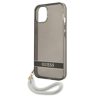 Guess GUHCP13SHTSGSK iPhone 13 mini 5.4" black/black hardcase Translucent Stap