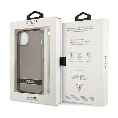 Guess GUHCP13SHTSGSK iPhone 13 mini 5.4" black/black hardcase Translucent Stap