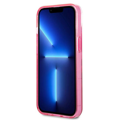 Karl Lagerfeld Gradient Ikonik Karl&Choupette Case for iPhone 13 mini - Pink