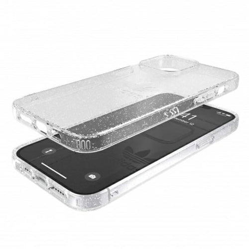 Adidas OR Protective Clear Case Glitter for iPhone 13 Pro Max - Transparent Silver