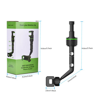 Adjustable car rearview mirror holder for smartphone — Hurtel