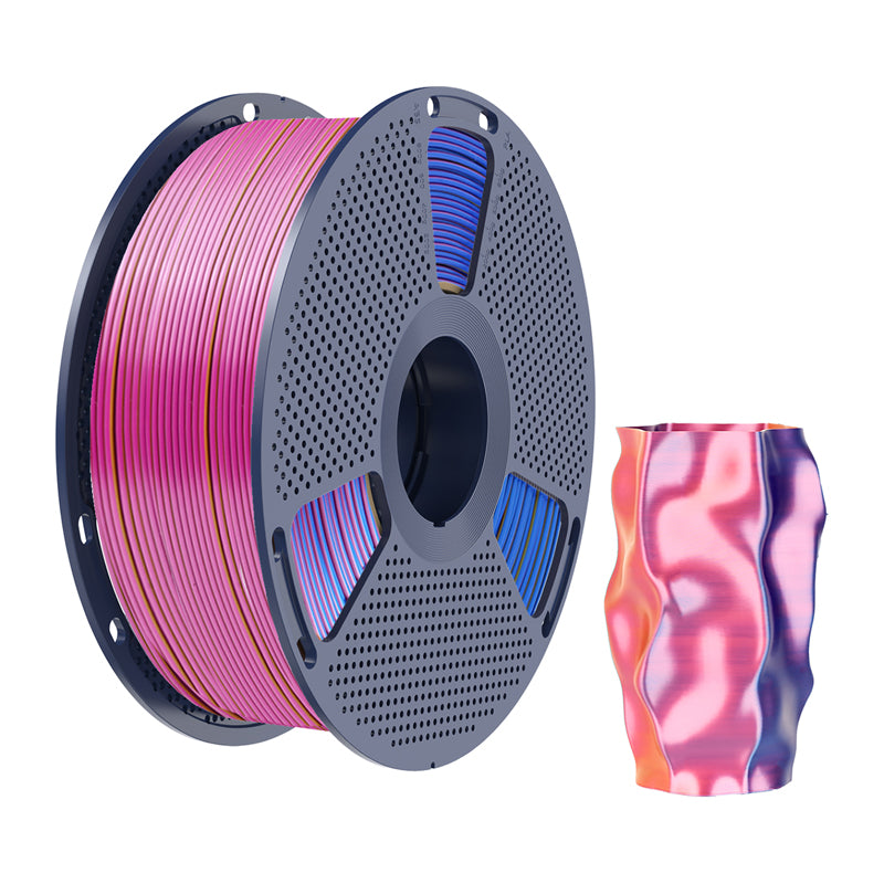 Sunlu PLA+ Silk Tri-Color Filament (red, yellow, and blue) - Image 2