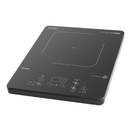 Caso | Free standing table hob | Comfort C2000 | Number of burners/cooking zones 1 | Sensor | Induction | Black