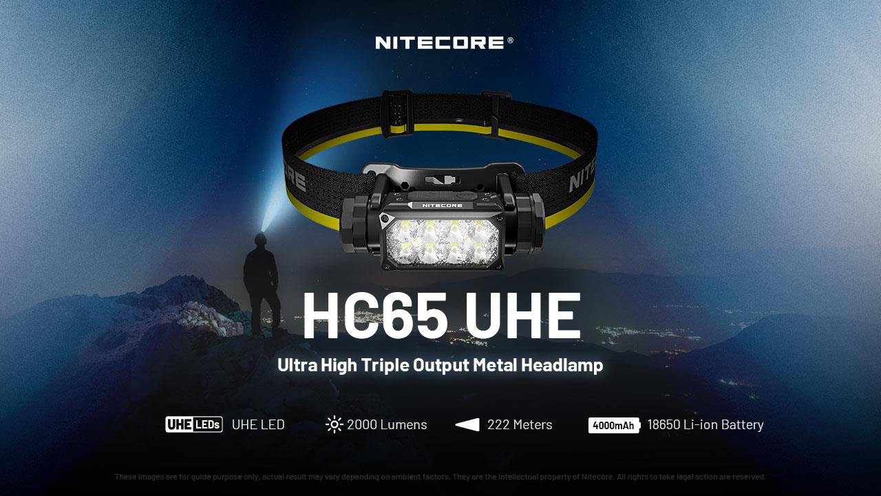HEADLAMP H SERIES 2000 LUMENS/HC65 UHE NITECORE