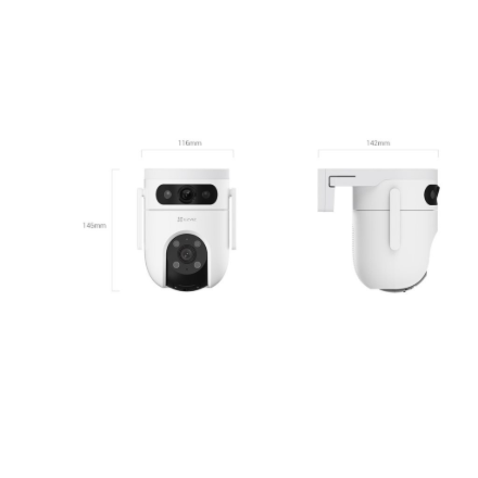 EZVIZ IP Camera CS-H9C (5MP+5MP) 4mm Color night vision,Human/Vehicle detection,Smart tracking iki 8m,Active defense,two