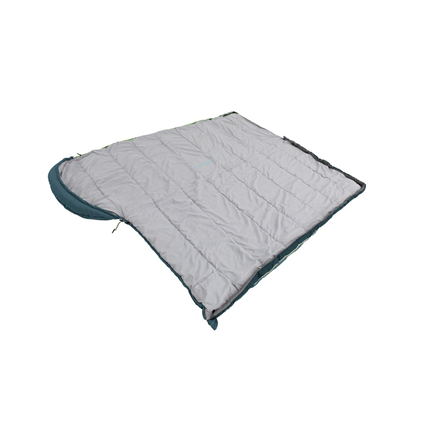 Outwell Campion Lux Teal | Sleeping Bag | -16/5 °C | 2 way open - auto lock, L-shape