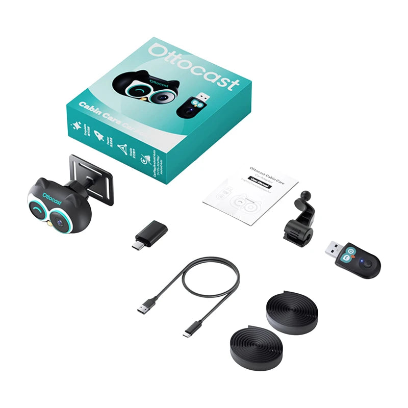 Ottocast CarPlay wireless car adapter with car nanny (Cabin Care) - Image 3
