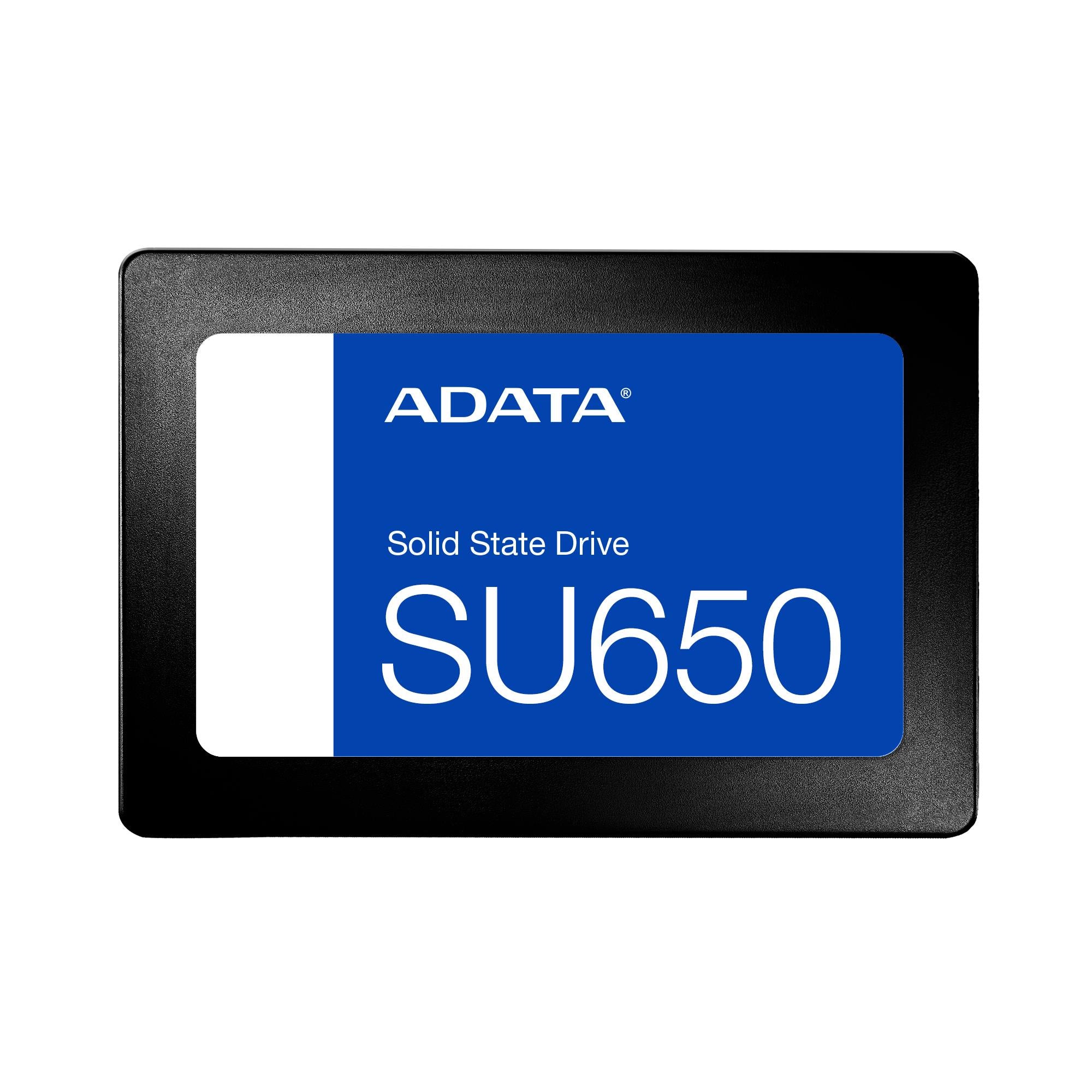 SSD ADATA SU650 2TB Write speed 450 MBytes/sec Read speed 520 MBytes/sec 2,5" TBW 600 TB MTBF 2000000 hours ASU650SS-2TT-R