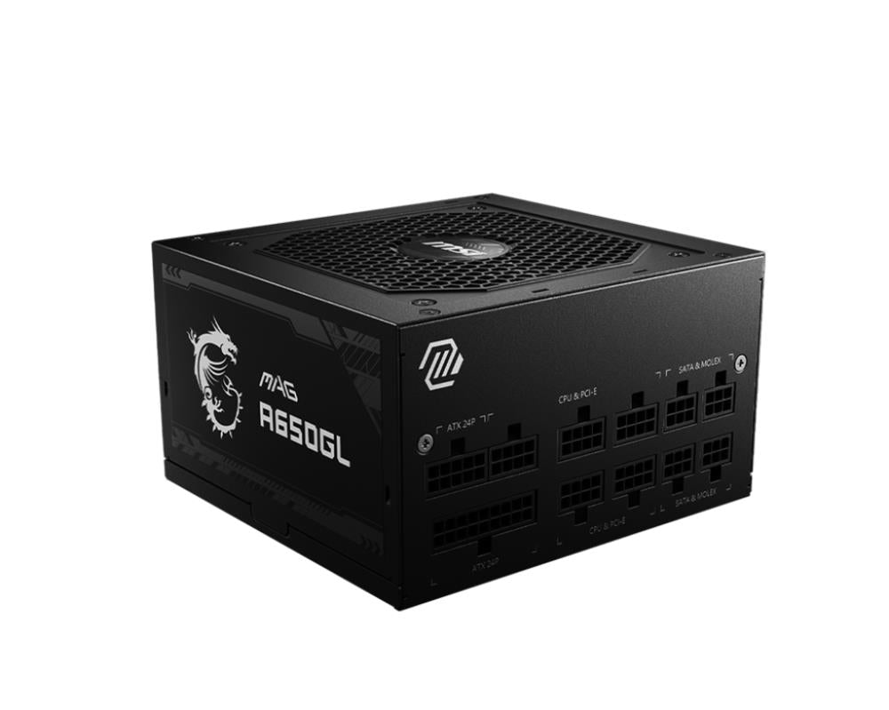 Power Supply MSI 650 Watts Efficiency 80 PLUS GOLD PFC Active MTBF 1500000 hours MAGA650GL