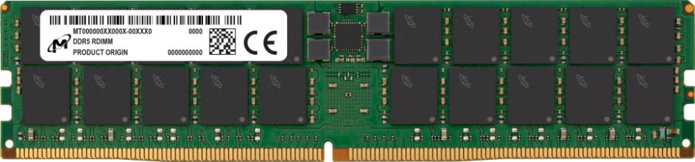 Server Memory Module MICRON DDR5 64GB RDIMM 6400 MHz CL 52 1.1 V MTC40F2046S1RC64BR
