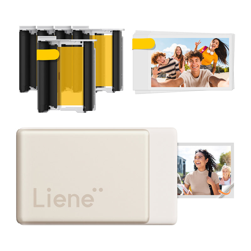Liene Pearl N200 Pro 2x3" Portable Photo Printer Kit (Gold) - Image 1