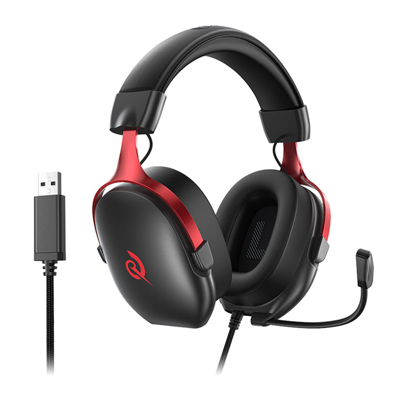 QCY Heroad VN200 Gaming Headphones (Black and Red) - Image 4