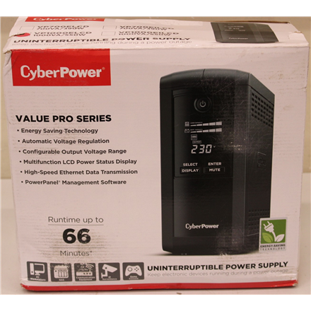 SALE OUT. CyberPower VP1000ELCD Backup UPS Systems | SALE OUT. | CyberPower | Backup UPS Systems | VP1000ELCD | 1000 VA